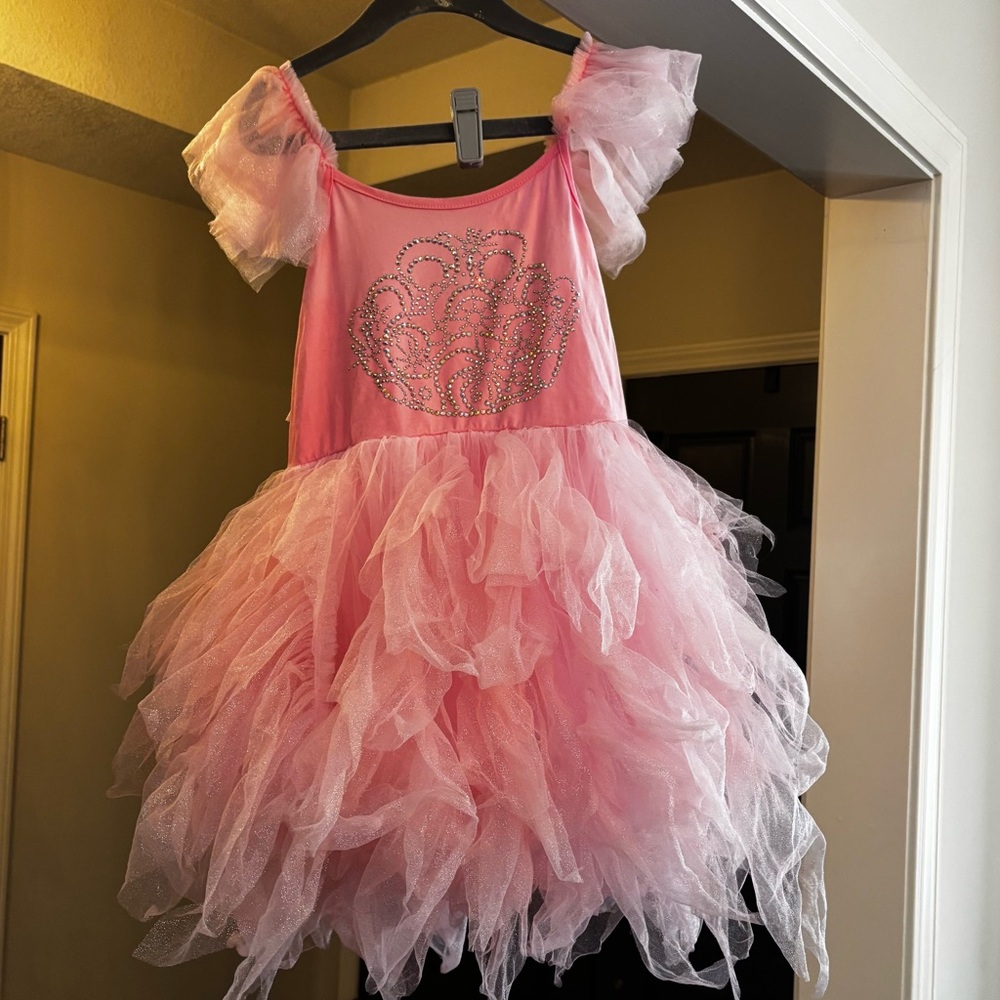 Lola + The Boys x Wicked Glinda Pink Tulle Tutu Dress | Girls 8 - Picture 7 of 15